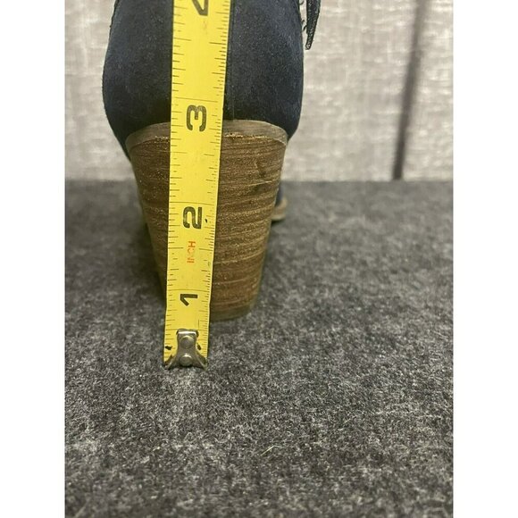 DV8 Dolce Vita Womens Ankle Boot Size 6.5 Blue Zip Block Heel Ladies Western - Picture 13 of 14